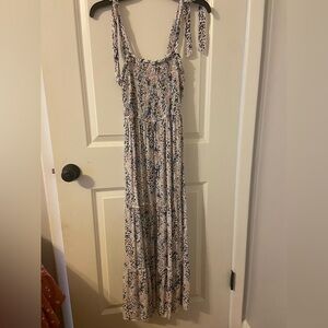 Purple and blue spotted dress